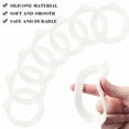 thumbnail image 4 of ACDANC 10 Pcs/Set Jar Seals Gaskets Easy to Replace Food Grade Environmentally Friendly Portable Sealing Rings Leak Proof O Shape No Odor Lightweight Mason Jar Silicone Ring for Home, 4 of 7