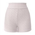thumbnail image 6 of Audhol Yoga Shorts for Women Women Athletic Active Yoga Short Shorts Booty Shorts Mini Hot Pants Sport Leggings Activewear Workout Sweat Running Shorts with Pockets Women Workout Shorts White 2XL, 6 of 6