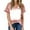 Pink, variant on Giftesty Women's Tops Women's Casual Loose Blouse Tiy-dye Printing V Neck T-Shirt Shirts Blouse Print Tee