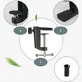 thumbnail image 5 of Heavy-Duty Metal Table Mounting Clamp for Microphone Suspension Boom Scissor Arm Stand Holder, 5 of 6