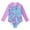 Light Purple, variant on Kiijoy Toddler Girls One-Piece Swimsuit Long Sleeve Zip-Up Rash Guard, Sizes 4-5 T