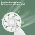 thumbnail image 5 of PALIFEUR Mini Handheld Fan, Cute Lightweight Portable Fan, USB Charging Mini Fan for Girl & Women Summer Gift, 3 Speed Small Hand Fan for Travel School Home Beach, 5.9x2.95 Inch, 5 of 8
