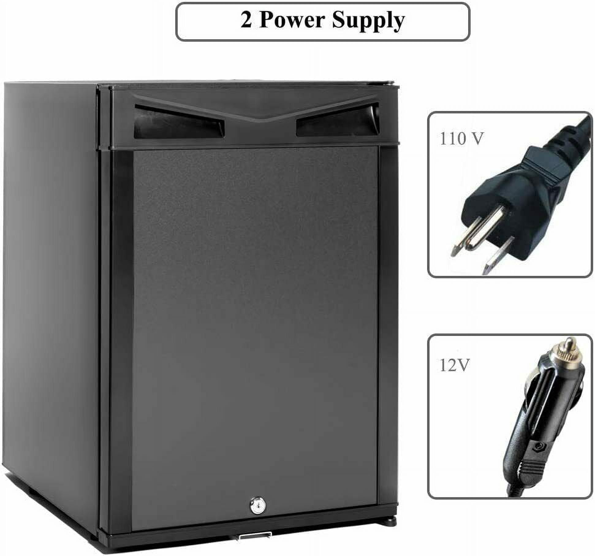 Smad Mini Refrigerator Semi Truck AC110 DC12V Fridge 1.0 Cu ft Freightliner Cascadia Reversible Door