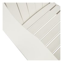 Shine Company All-Weather Resin Patio Porch Folding Adirondack Chair in White