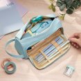 thumbnail image 7 of Return Pallets for Sale Liquidation Large-capacity Trapezoidal Pencil Bag Portable Multi-function Stationery Box Canvas Double Zipper Student Pencil, 7 of 7