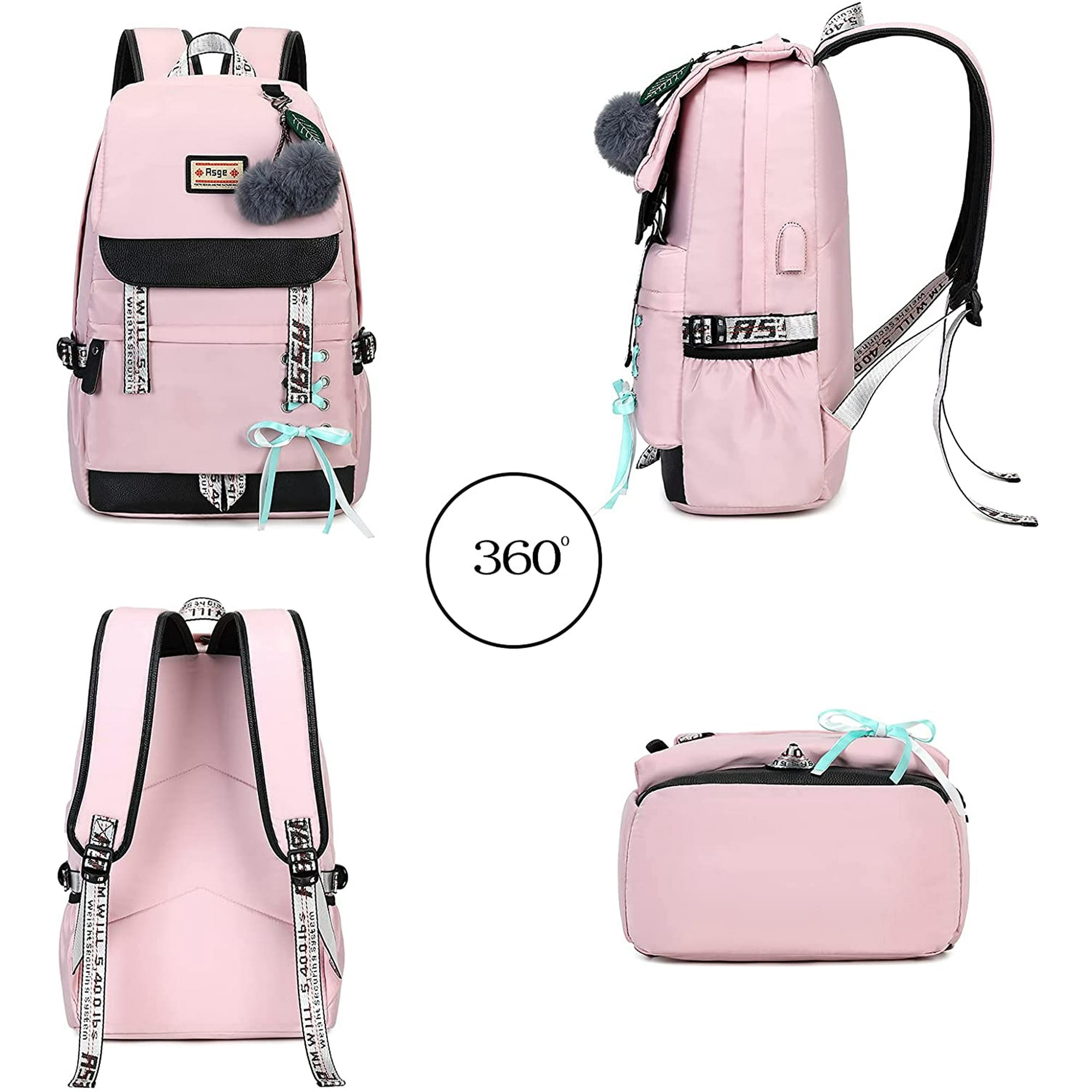 Girls Backpack School Bags for Girls Nylon Waterproof College Rucksack Fashion Casual Daypack Women Bookbag Boys Schoolbag Teenagers Durable Unisex Student Backpacks Walmart