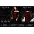 thumbnail image 3 of Witch Dress for Women Halloween Woman Adults Vampire Butterfly Sleeve Mesh Gothic Outfits S-2XL, 3 of 8