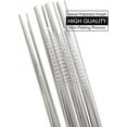 thumbnail image 5 of Extra Long Stainless Steel Reusable Drinking Straws - Set of 4, 5 of 5