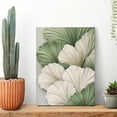 thumbnail image 2 of Abstract Floral Canvas Wall Art – Modern Neutral Flower Canvas Painting, Printed Botanical Wall Art, Minimalist Leaf Texture Artwork, 2 of 7