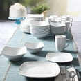 thumbnail image 6 of Gibson Home Everyday Square White Stoneware Dinnerware Set, 40-Piece, 6 of 10