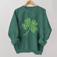 thumbnail image 1 of TaTaai Women Fashion St Patrick's Day Printed Crew Neck Long Sleeve No Hood Sweatshirt Casual Pullover Ladies Daily Commute Festival Event Wear Soft Comfortable Top Gift, 1 of 6