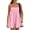 7# Pink, variant on Panadila Womens Summer Rompers Beach Vacation Clothes Spaghetti Strap Short Jumpsuits Square Neck Dress with Pockets Pink 2XL