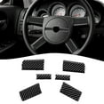thumbnail image 1 of Bgsha 5PCS Steering Wheel Cover Sticker Carbon Fiber For Dodge Magnum Charger 08-2010, 1 of 9