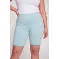 thumbnail image 3 of Women's Plus Size High Waisted Double Cell Phone Pocket Biker Shorts, 3 of 4