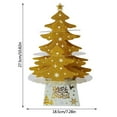 thumbnail image 4 of Christmas Decorations Mini Desk Christmas Tree Ornaments Shiny Christmas Tree With Lights, 4 of 7