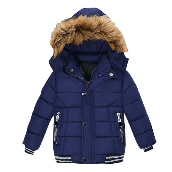 Mercatoo Boys Long Puffer Warm Coat Hooded Waterproo1 Insulated Winter Down Jacket Kids Outdoor Windproof Outerwear with Pocket