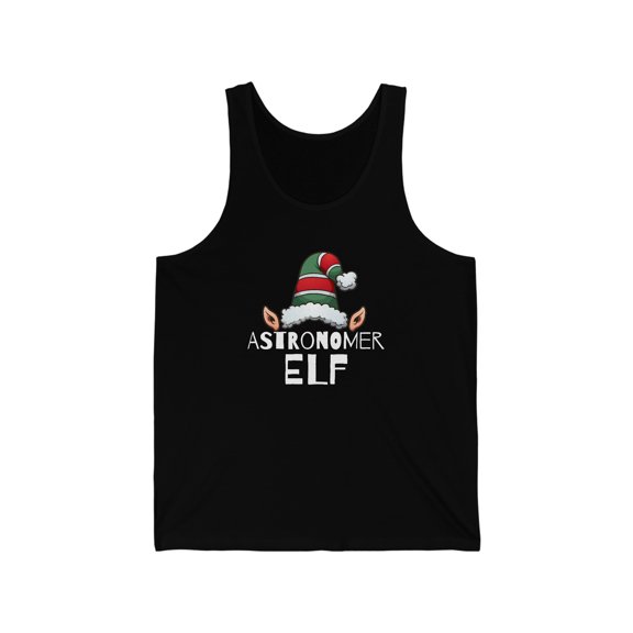 Astronomer Elf Unisex Tank top XS-2XL Christmas Holidays Elves Astronomy