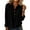 Black, variant on Corduroy Swetshirt for Women Pullover Long Sleeve Casual Work Collared Shirt with Half Button Up Tops