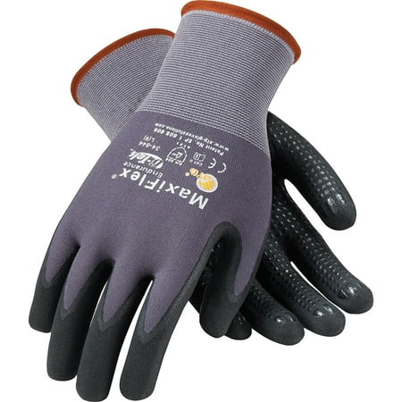 MaxiFlex 34-844 Gloves with Micro-Foam Grip on Palm Fingers (Dozen)