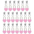 thumbnail image 4 of Shisuyan 20 sets of Small Metal Padlock Heart Shaped Padlock Storage Box Mini Lock with Key, 4 of 7