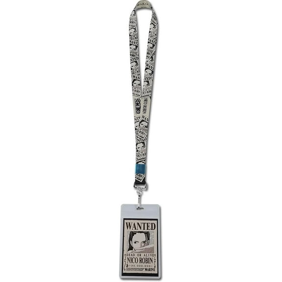 Great Eastern Entertainment One Piece: Nico Robin Wanted Poster Style #01 Lanyard with ID Holder
