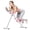 Pink, variant on Foldable Home Gym Ab Machine, 4-Level Waist Toner with Knee Protection, 250 lbs Capacity Core Workout Equipment for Men & Women, Pink