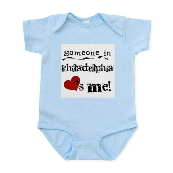 CafePress - Philadelphia Loves Me Infant Bodysuit - Baby Light Bodysuit, Size Newborn - 24 Months