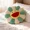 green * 17inches, variant on 17" Smile Face Flower Plush Pillow Rainbow Chair Decoration Festive Toy Stuffed Doll Sleep Cushion Mat Home Sunflower Sofa Floor Pillow for Kids Relaxation Gift - Christmas Gift Set