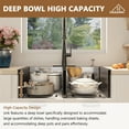 thumbnail image 5 of CASAINC Handmade All in.-One Topmount Stainless Steel 33 in. x 22 in. Double Bowl Kitchen Sink, 5 of 9