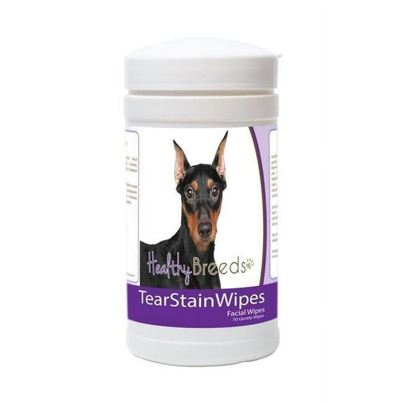Healthy Breeds 840235173571 German Pinscher Tear Stain Wipes - 70 Count