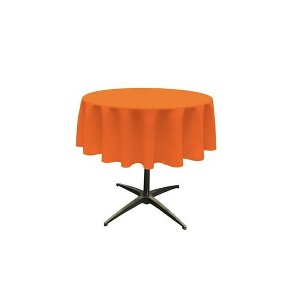 TCpop58R-OrangeP48 Polyester Poplin Tablecloth, Orange - 58 in. Round