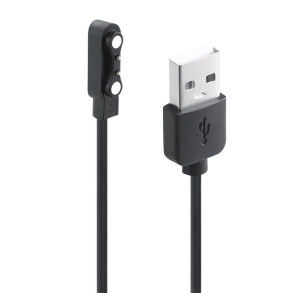 COOLHOOD 2Pin 4.0mm Spacing Magnetic Charging Cable Fast Charging Cord Wire For RTLSO5S/RS4 LS16 LS12 Smartwatch 60cm Long