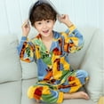 thumbnail image 1 of Conjunto de Pijamas de terciopelo Coral para niños y niñas, ropa de dormir cálida de franela de manga larga, de invierno, para Navidad y Año Nuevo, 1 of 4