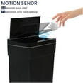 thumbnail image 6 of 13 Gallon Kitchen Trash Can, Automatic Garbage Can with Touch-Free & Motion Sensor, Anti-Fingerprint High-Capacity Plastic Waste Bin, Black, 6 of 9