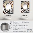 thumbnail image 4 of Designart "Spiral in Bright Gold and Black II" Abstract Spirals Oversized Wall Mirror - Modern Abstract Bathroom Decorative Wall Mirror - Multiple Color Options, 4 of 6