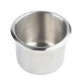 thumbnail image 1 of Cup Holder Polished Stainless Steel Recessed Rust for, 1 of 6
