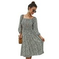 thumbnail image 5 of Summer Dresses for Women Maxi Dress Dropped Shoulder Floral Long Sleeve Dress, 5 of 6