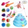 thumbnail image 4 of Juego de juguetes para gatos de 20 piezas, divertido palo para gatos, campana de ratón de sisal, suministros para gatos, juego de juguetes para gatos de DualPet, 4 of 5