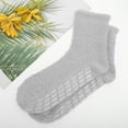thumbnail image 2 of Unique Bargains 1 Pair Women's Thermal Sleep Cozy Socks Light Gray 93% Polyester 7% Spandex, 2 of 5