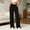 Black, variant on Vrorvz Straight Leg Pant for Women Elastic Waisted Pants Summer Workout Yoga Athletic Trousers with Pocket