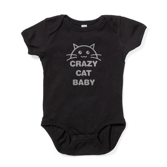 CafePress - Crazy Cat Baby - Cute Infant Bodysuit Baby Romper - Size Newborn - 24 Months
