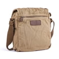 thumbnail image 4 of Gootium Messenger Bag Small Canvas Shoulder Bag Vintage Satchel Cross Body Purse, Khaki, 4 of 6