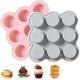 thumbnail image 1 of Air Fryer Egg Mold, Reusable Air Fryer Muffin Pan, Non-Stick Mini Muffin Pan for Air Fryer, Microwave, Oven, Steamer, 1 of 5
