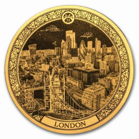 2025 Solomon Islands 1/100 oz Gold London (Blister Pack)