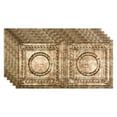 thumbnail image 1 of FASÄDE Rosette Decorative Vinyl 2ft x 4ft Glue Up Ceiling Panel in Bermuda Bronze (5 Pack), 1 of 5