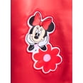thumbnail image 4 of Minnie Mouse Girls' Graphic Patch Varsity Sateen Jacket with Long Sleeves, Sizes 4-12, 4 of 5