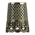 thumbnail image 3 of Dedal De Costura, Dedal Duradero Para La Yema Del Dedo, Para Acolchar, Accesorios De Bordado, Dorado SM SunniMix dedal de costura, 3 of 8
