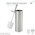thumbnail image 3 of Bath Bliss Adult Stainless Steel Toilet Brush Holder, 3 of 5