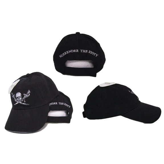 Brethren of the Coast Surrender The Booty Pirate Baseball Cap Hat Embroidered