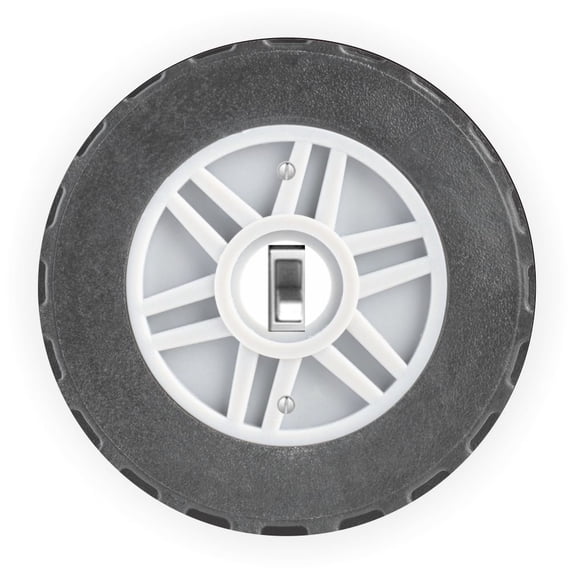 Car Tire Design - Round Light Switch Plate Cover - Single Toggle